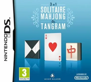 3 in 1 - Solitaire, Mahjong & Tangram (Europe) (En,Fr,De,Es,It,Nl) box cover front